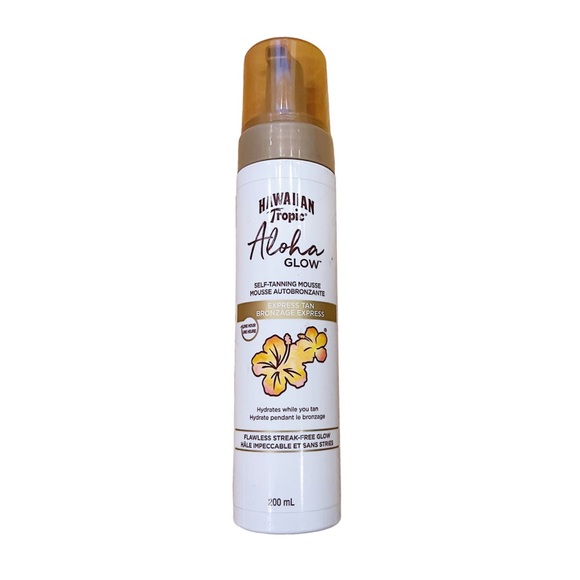 HAWAIIAN TROPIC ALOHA GLOW SELF-TANNING MOUSSE 1-HR EXPRESS TAN 200ML-BRAND NEW - Picture 2 of 2